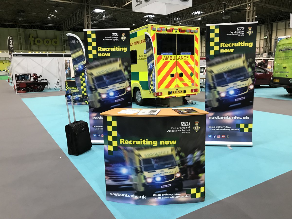 nhscreative's tweet photo. 'We received a lot of enquiries about roles. All the materials were spot  on, delivered in great time, and essentially flawless. So a very big  thank you to you &amp; the team @NHSCreative for pulling this all together!' @emergencyukshow #exhibtions #thenec #ess2018 #marketing https://t.co/wYqAluo1ag