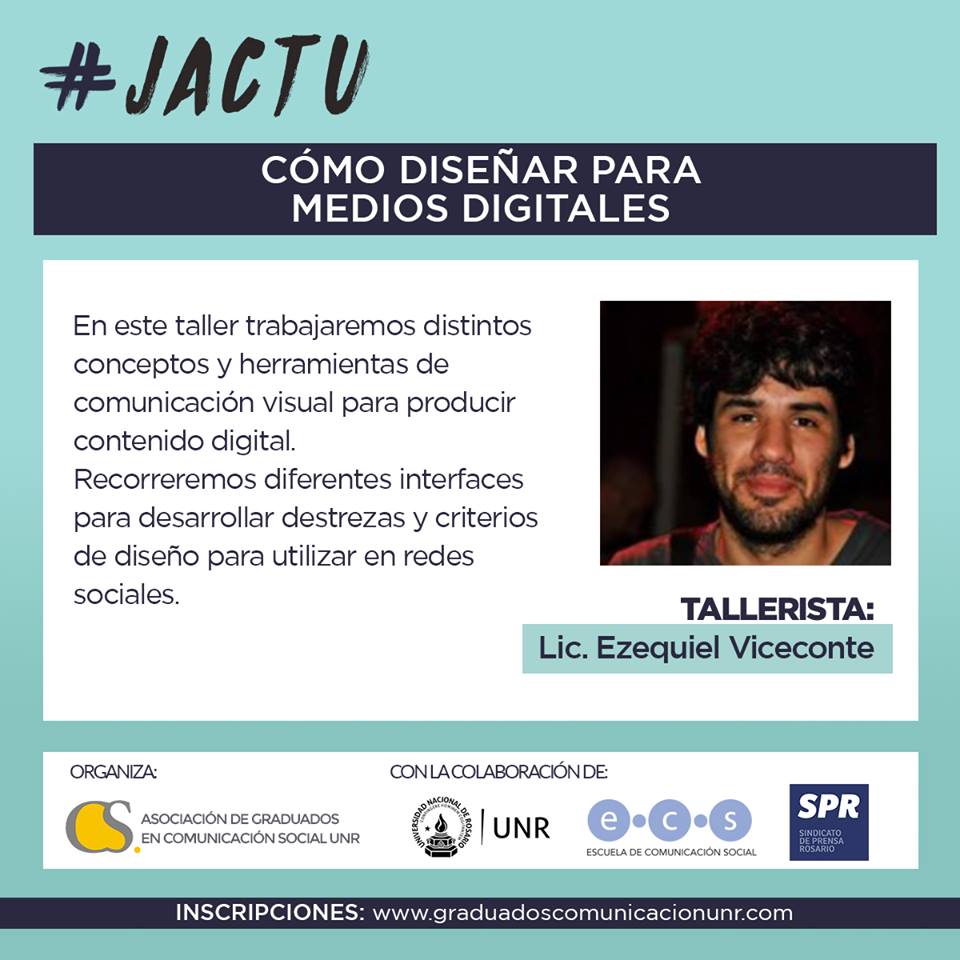 GraduadosCSUNR's tweet photo. 📢Este viernes! de 15 a 19 hs, en el @spr_prensa realizaremos jornada de actualización para nuestros graduados #Jactu : Estrategias de comunicación para redes sociales / Diseño para medios digitales
últimos cupos!
Inscripciones ➡ https://t.co/slN0267SHa ⬅ https://t.co/63tIt6k9W8