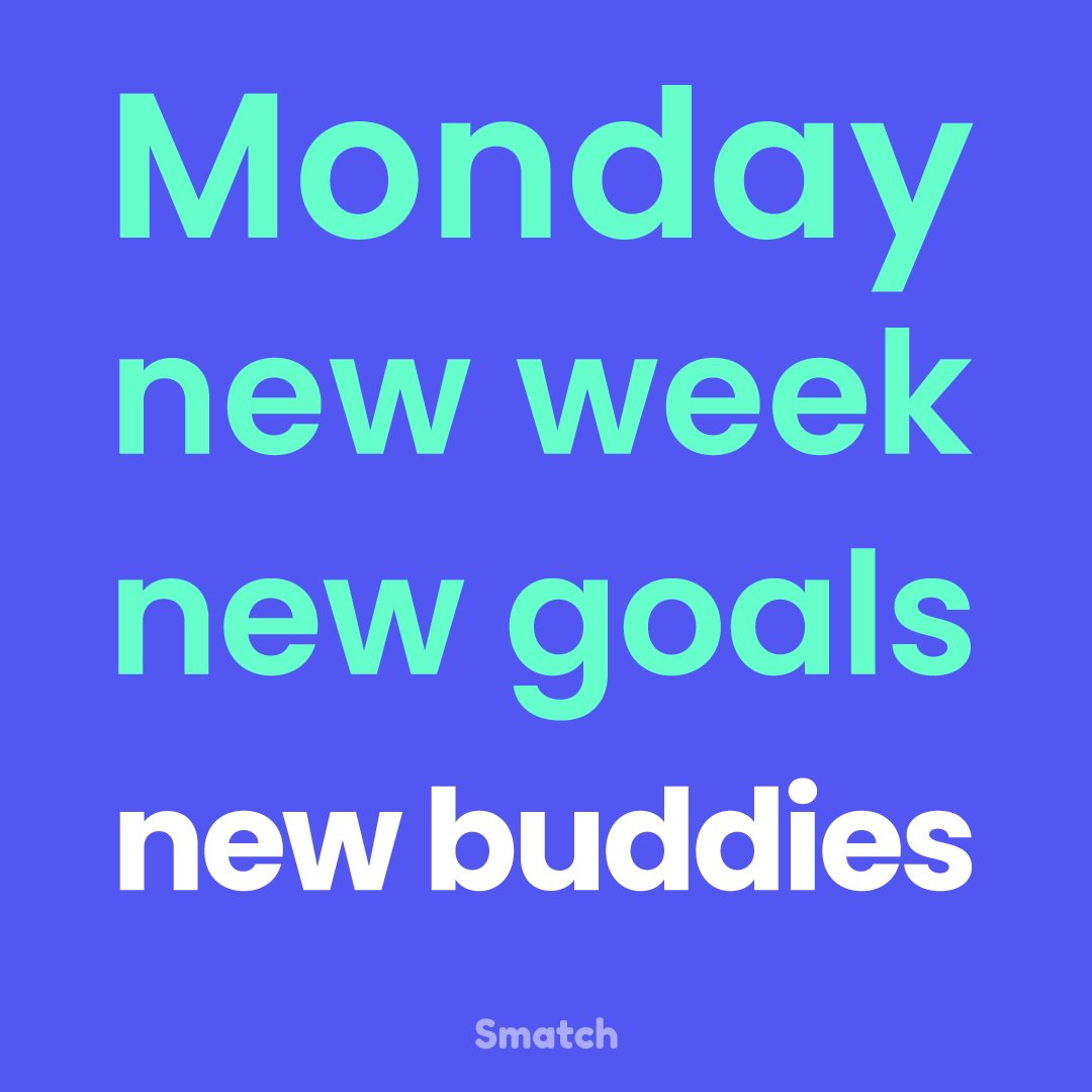Lets_Smatch's tweet photo. It's Monday, download the #SmatchApp and find your sport buddy 😉

#Connect #Meet #Practice

 📱-> https://t.co/A3IDpdUtln https://t.co/1MZIbT5k2a