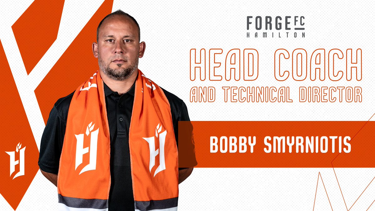 ForgeFCHamilton's tweet photo. History. ⚒

We’ve named Bobby Smyrniotis the club's first ever Technical Director and Head Coach.

🗞 | https://t.co/GHGYfYkWOB 

#ForgeFC #WelcomeBobby https://t.co/8Swj2DDWj3