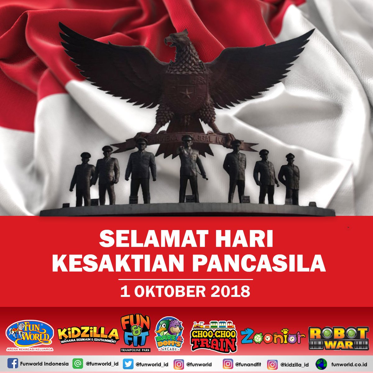 Selamat Hari Kesaktian Pancasila - 1 Oktober 2018

 #HariKesaktianPancasila #Pancasila