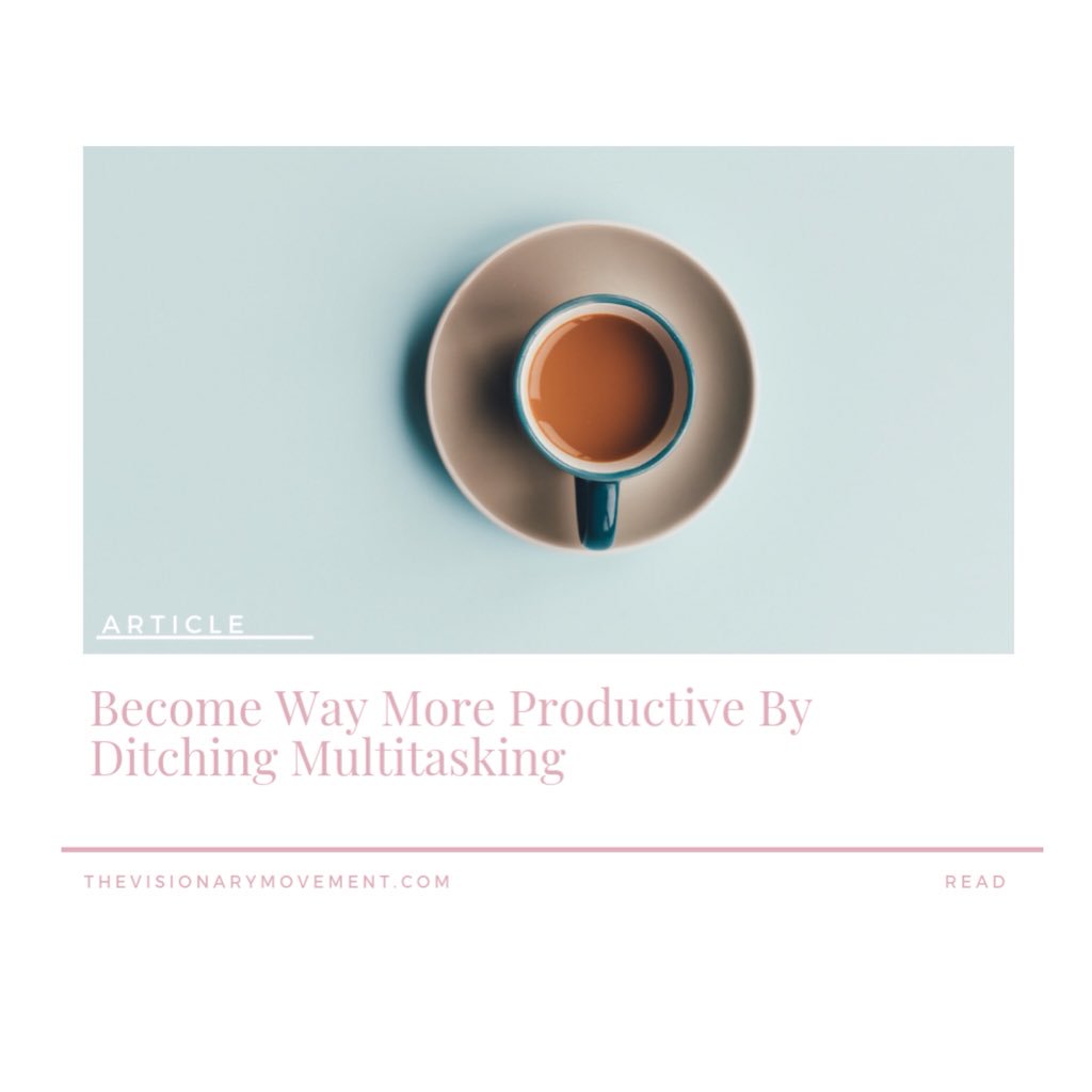 thevisionarytvm's tweet photo. Read our guide on how you can become more productive every day written by @yolandaguard Multitasking dilutes your focus and attention, reduces productivity and it makes even the easiest of tasks become much harder and take longer to complete. https://t.co/RhEW61YXoJ https://t.co/2CRreGognK