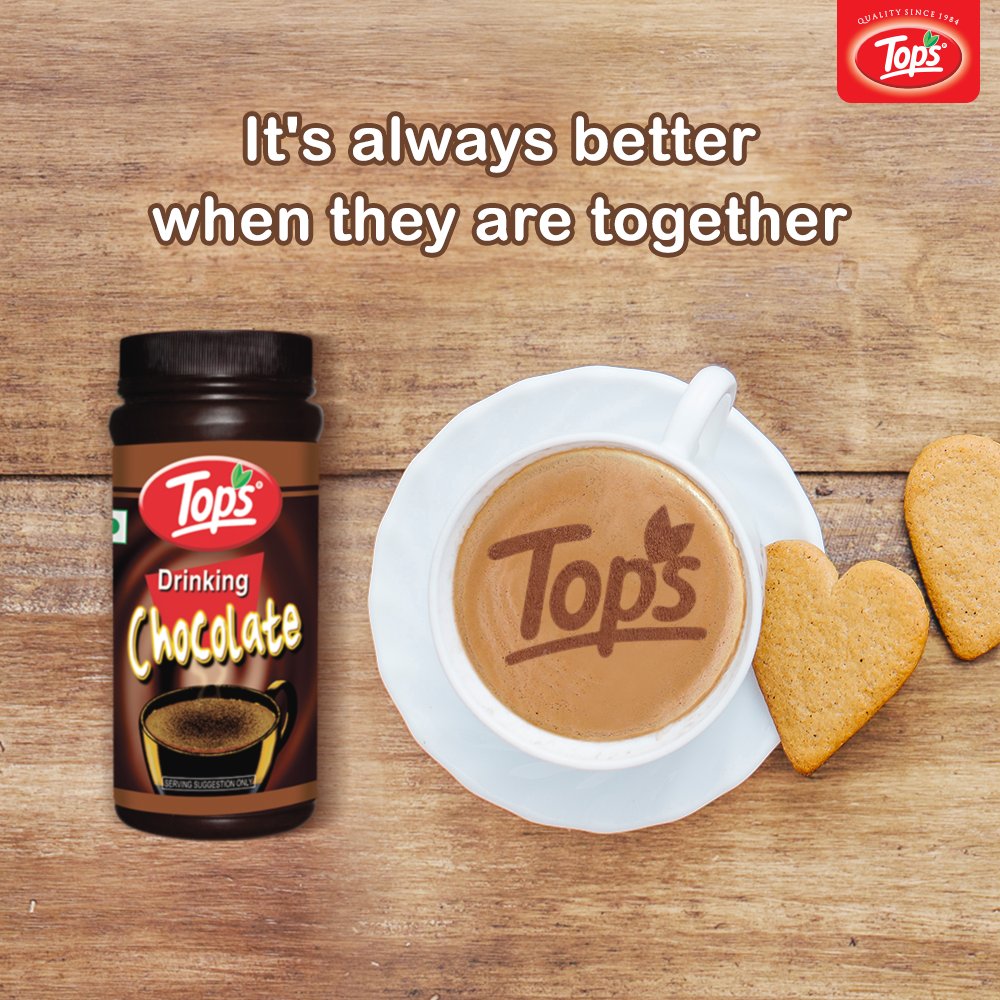 TopsSocial's tweet photo. Nothing tastes as good as a hot cup of coffee with Tops' drinking chocolate.
Happy International Coffee Day!
#BetterTogether #InternationalCoffeeDay #TopsIndia https://t.co/xW7LkHqWqG