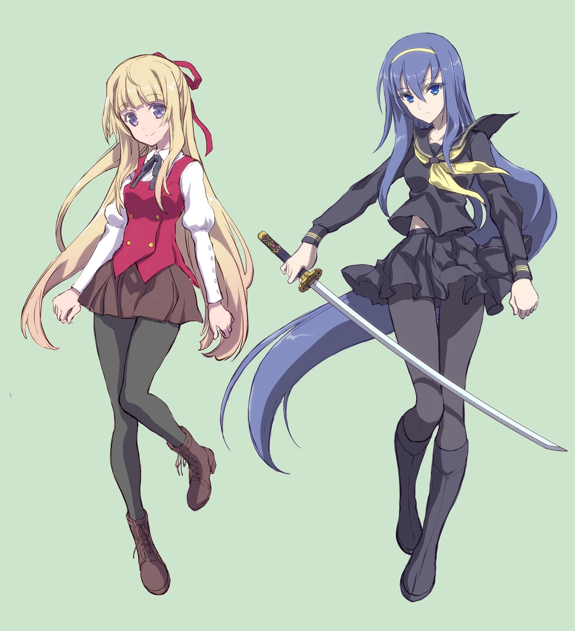 Twitter 上的 介錯 セブン 神無月の巫女のスタッフと作ったweb小説の姫神の巫女 だいぶ前に完結したのですがキャラ紹介用に描いてあった姫子と千歌音 当時渡すのを忘れてたのを少し手直ししてみました T Co Xv13xdwdfx Twitter