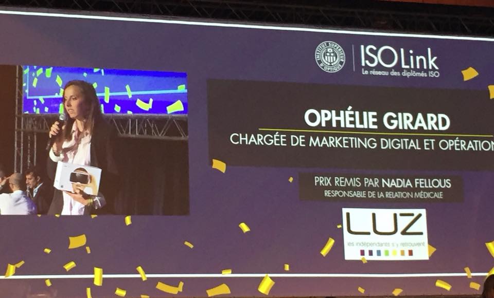 hoyalensfrance's tweet photo. #ISO30ans , et la remise des Awards du parcours remarquable d'opticiens: bravo, #opheliegirard, chargée de marketing digital et opérationnel chez @hoyalensfrance, qui gagne le 2ème prix @luzoptique https://t.co/j91WqfwTRo