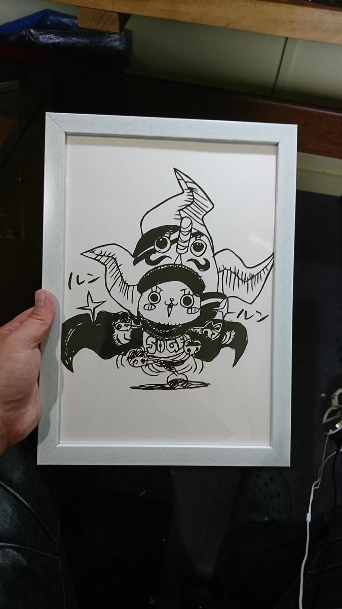 ট ইট র 切り絵師kouki 切り絵 切り絵アート ワンピース チョッパー 景品 100円くじ景品 製作時間1時間半 クローバーベリー 障害者施設 障害者 Papercutout 今週末またお祭りのイベントがあり 100円くじ景品を2枚切りました いちを当たり チョッパー