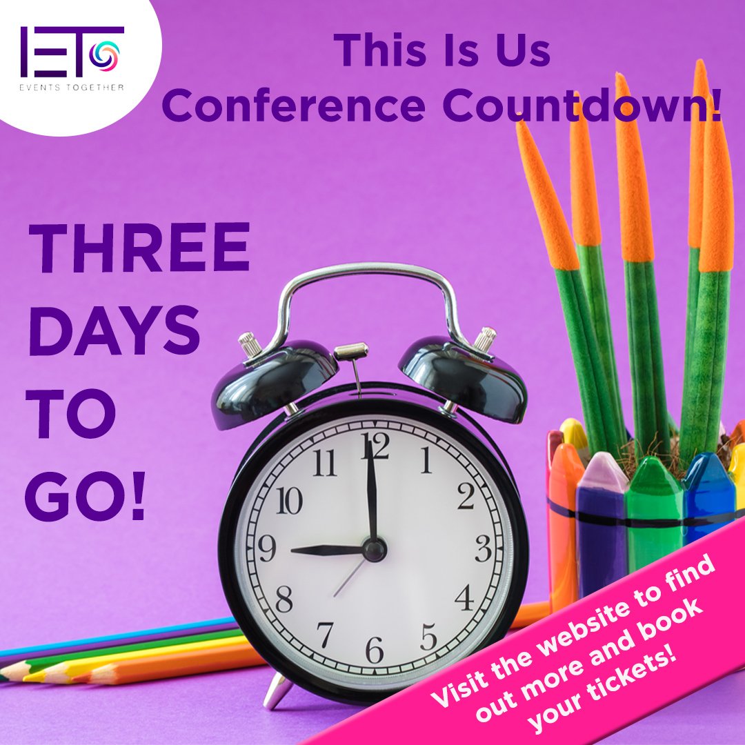 ThisIsUsConf's tweet photo. It's Conference week - and we're so excited!  We can't wait to share incredible insight, practical tips and unrivalled speakers with you all...  There's still time to get a ticket at https://t.co/Epv9VJBFJX - but be quick! https://t.co/UNchPqmUNW