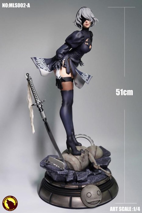OtohimeTracks's tweet photo. Great GK by Moonlight Studio about YoRHa No2 Type B from the famous game NieR:Automata! I love this resin figure :3 #nier #moonlightstudio #resinfigure #gk #yorha  --> https://t.co/i0fEu2fomP https://t.co/9WLVYpCZtr