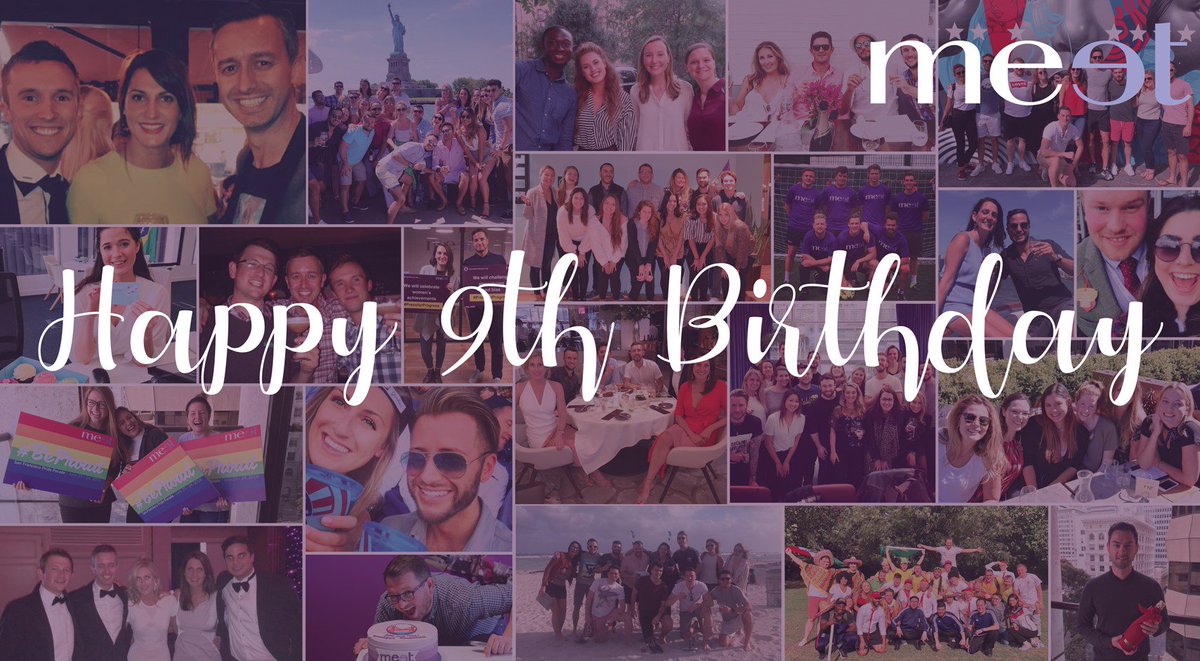 meet_paul's tweet photo. @meets_tweets 9th birthday today, from a start up with one desk and a shoe box office, to a global business with 100+ people (you've all been brilliant) #purpleblood https://t.co/it3WfCYM10