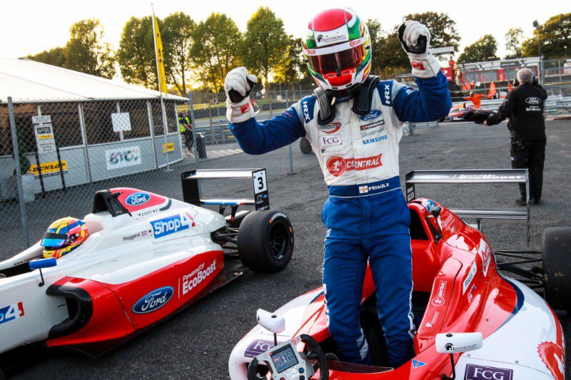 SebPriaulx's tweet photo. Here’s our latest press release on an awesome season finale weekend at @Brands_Hatch 🏁

📝 https://t.co/qfhjGQZOr4 

Thank you to everyone for your support this season! Roll on 2019! #Seb11 #BritishF4 #SimplyDriven

📸 @JakobEbrey https://t.co/fuB5usrad6