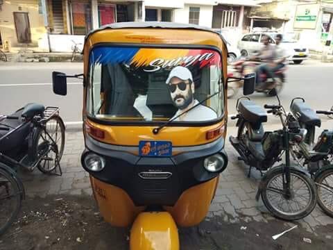 AGR_Selvam's tweet photo. Saw this today in Chennai. For a second, I was trying to figure out who is that Hero picture on Auto 😀
#ChangeAndProgress #Anbumani 😊 @drramadoss @draramadoss #PMK !! https://t.co/e8rVx8xlv5