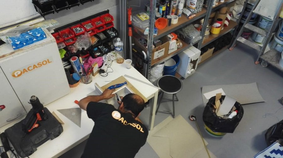 PACASOL_France's tweet photo. Préparation d'une maquette de démonstration pour nos clients. https://t.co/wvoVKhHtlL