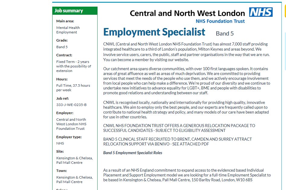 cnwles's tweet photo. We are currently looking to recruit a #Kensington & #Chelsea #Employment
#Specialist . Please see link below, where #applications can be made:
https://t.co/SKCBe5Dc4L
Closes 14 Oct.
#GrowIPS #ipsworks @ipsworks2002 @WorkCounts #IPS #Employer #vacancies @CentreforMH #recruitment https://t.co/ee0OVdRZ0R