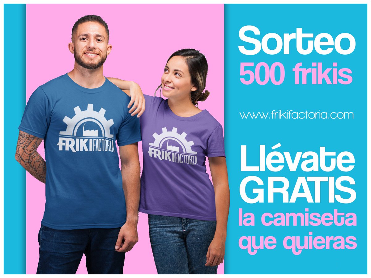 frikifactoria's tweet image. ‼️REGALAMOS UNA CAMISETA‼️
¡¡Ya somos 500 frikis!! Para celebrarlo, sorteamos una camiseta (cualquiera de nuestro catálogo) entre todos los que hagáis lo siguiente:
✅ Sigue a la @frikifactoria 
✅ RT mencionando a un amigo.
El #sorteo se realizará el 8 de octubre.
