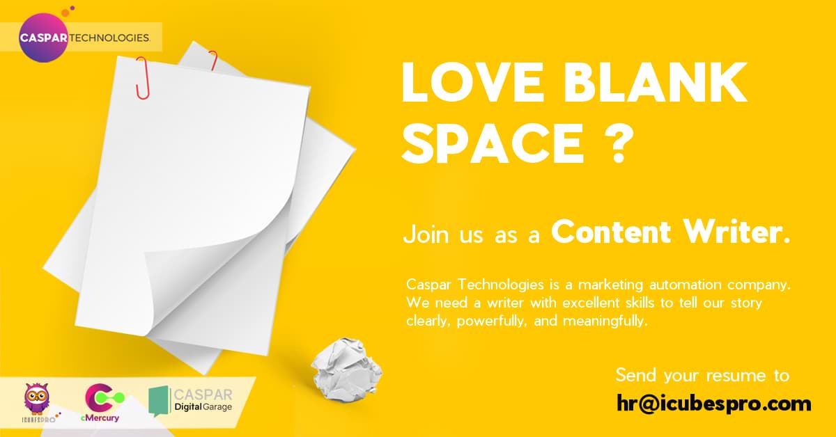 cmercuryhq's tweet photo. Calling Content Writers game for brainstorming sessions in a boat, cruising along the picturesque backwaters of Cochin 😊 Learn more: https://t.co/3bukNngdsx

#ContentWriter #MarketingAutomationsuite #DigitalMarketing #Storytelling #iCubesPro #CasparTechnologies https://t.co/eZNQic1TvY