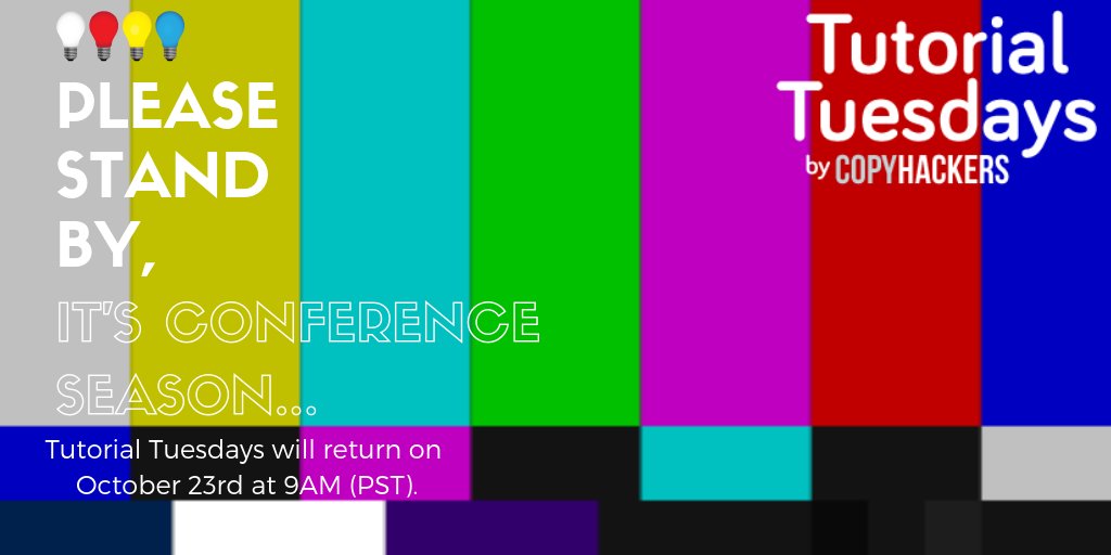 tv test bars - tutorial tuesdays will return on October 23rd @ 9am (pst)