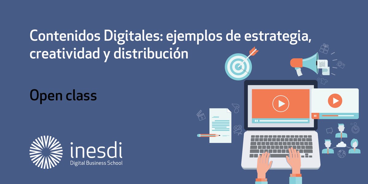 Inesdibts's tweet image. #Openclass en Barcelona | Contenidos Digitales: ejemplos de estrategia, creatividad y distribución. Apúntate aquí: bit.ly/2xWp5mi #InesdiBCN 03.10.2018|19:00-20:00 h.