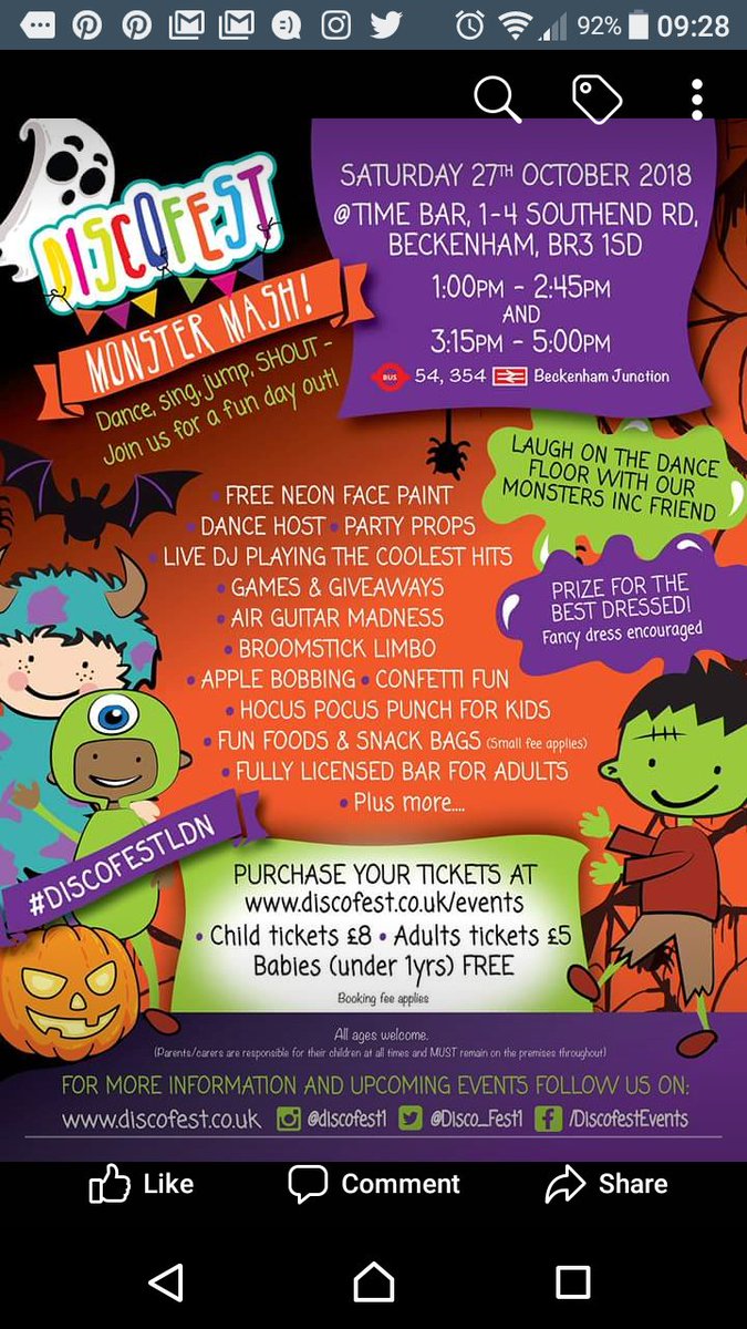 Beckenham_Mummy's tweet photo. Halloween is coming!!! Just when you thought you had a break. #halloween #october #beckenham https://t.co/SogXXNYC2L