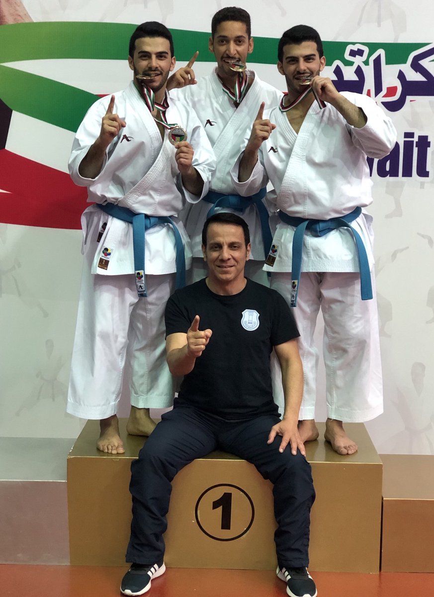 AlMosawiSalman's tweet photo. Beginning of the season 2018/2019 with gold medal🥇in #KataTeam &amp; another gold medal for my twin in Kata Individual🥇thanks to our shihan @nekoofar1 
@SagerAlDebasi @AlmosawiKarate @alyarmoukclub 
#TeamArawaza #TeamWawan #KarateTwins #AlMosawiTwins #Nekoofar_Brand #AlYarmouk_Club https://t.co/8IMQ2qC2Yl