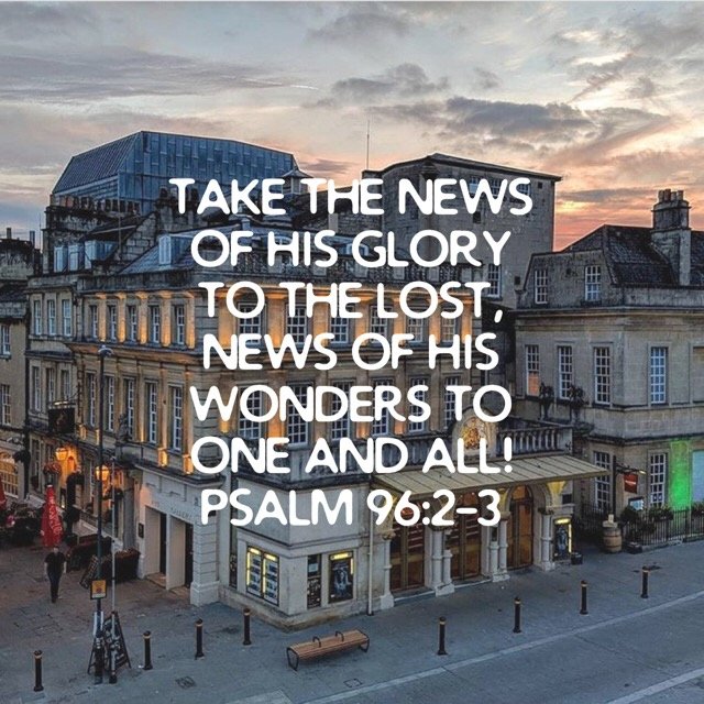PSALM 96:3 Our purpose as the found is to declare the glory - the greatness - of the Lord...have I become too “busy” to see any needs other than my own.....
