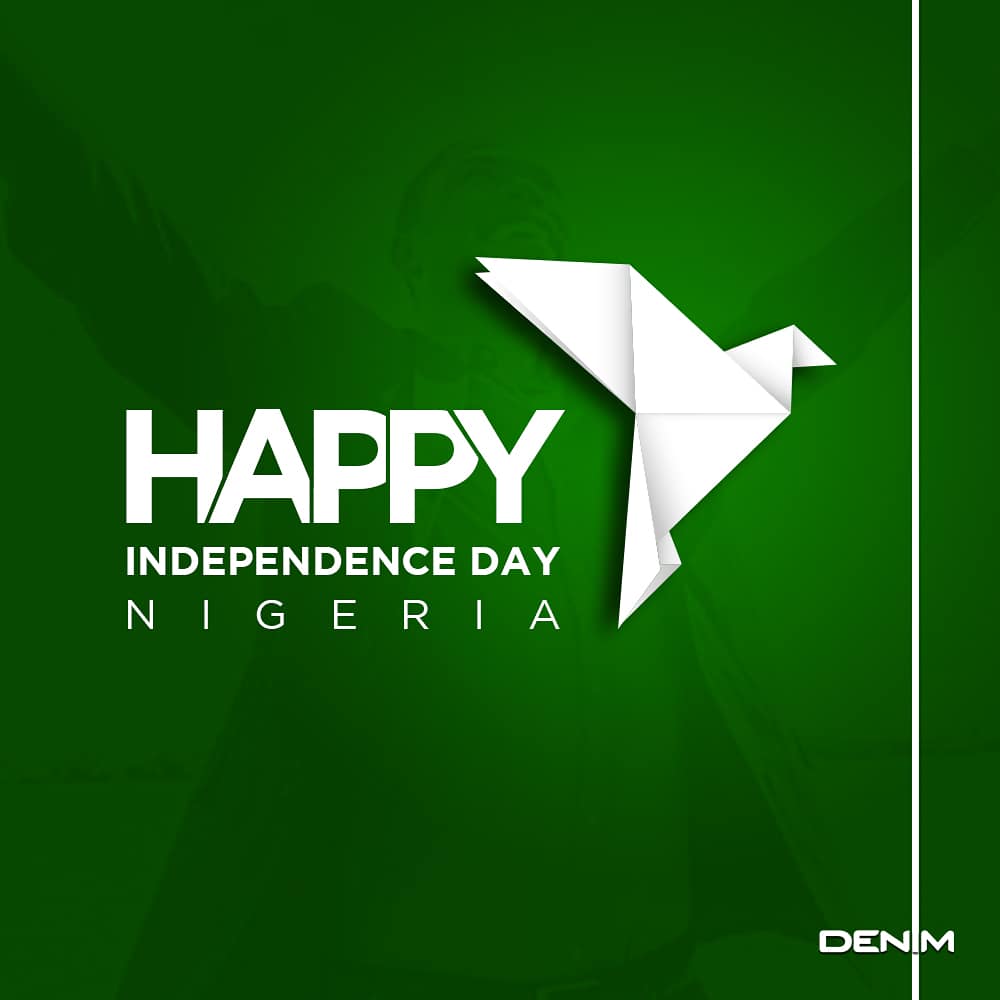 DenimNigeria's tweet photo. Happy Independence Day, Nigerians. May the spirit of Freedom and Independence always remain high amongst us. It feels so good to be part of a great nation as this.
#Independence2018
#IndependenceDay #NigeriaAt58
#HappyIndependenceNG #denimnigeria https://t.co/6LDxAQOdzW