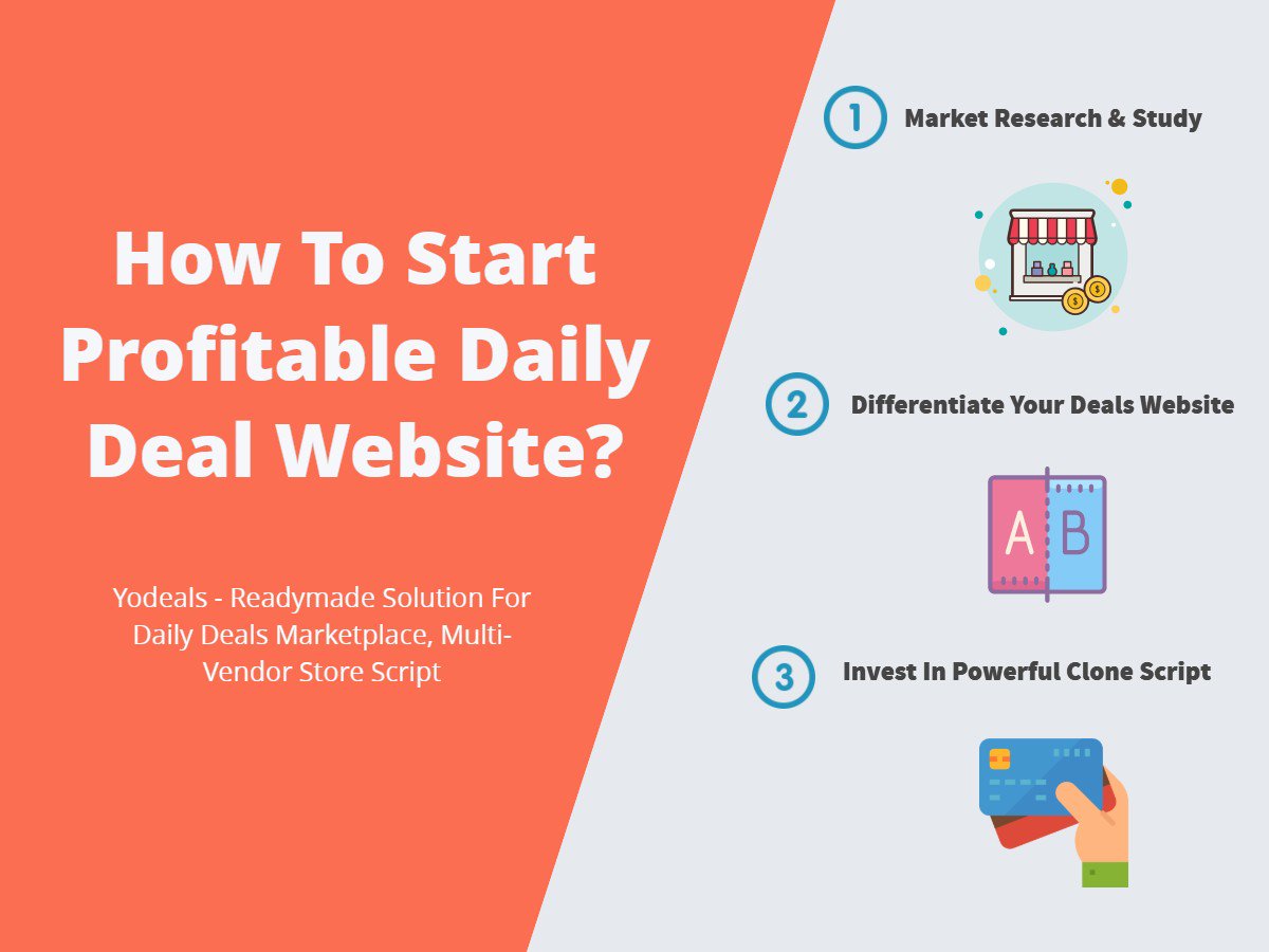 _YoDeals's tweet photo. How To Start Profitable Daily Deal Website ? Yo!Deals - Stunning City Deals System - designed and developed by experts. : >> Get Complete Info >> https://t.co/SmEBSMUPUD
#dailydealsWebsiteBuilder #eCommercePlatform #ReadymadeSolution #multivendorsystem https://t.co/MtGibHehiJ