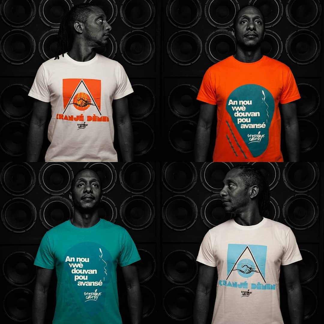 FrancianeHeron's tweet photo. 😍 Ils sont beaux les #shirt #basstrytherapy de @Basstry !!! Sans hésiter je prends les 4 😄🎶 #ChanjéDèmen 1er du #Hit @RCI_GP pendant des mois et #vwèdouvan dernier titre de l'album mis en image 🎶 #musique #album #StephaneCastry #Guadeloupe #Fwi 😎 #new #tshirt #beautiful https://t.co/7QBEQtxSBX