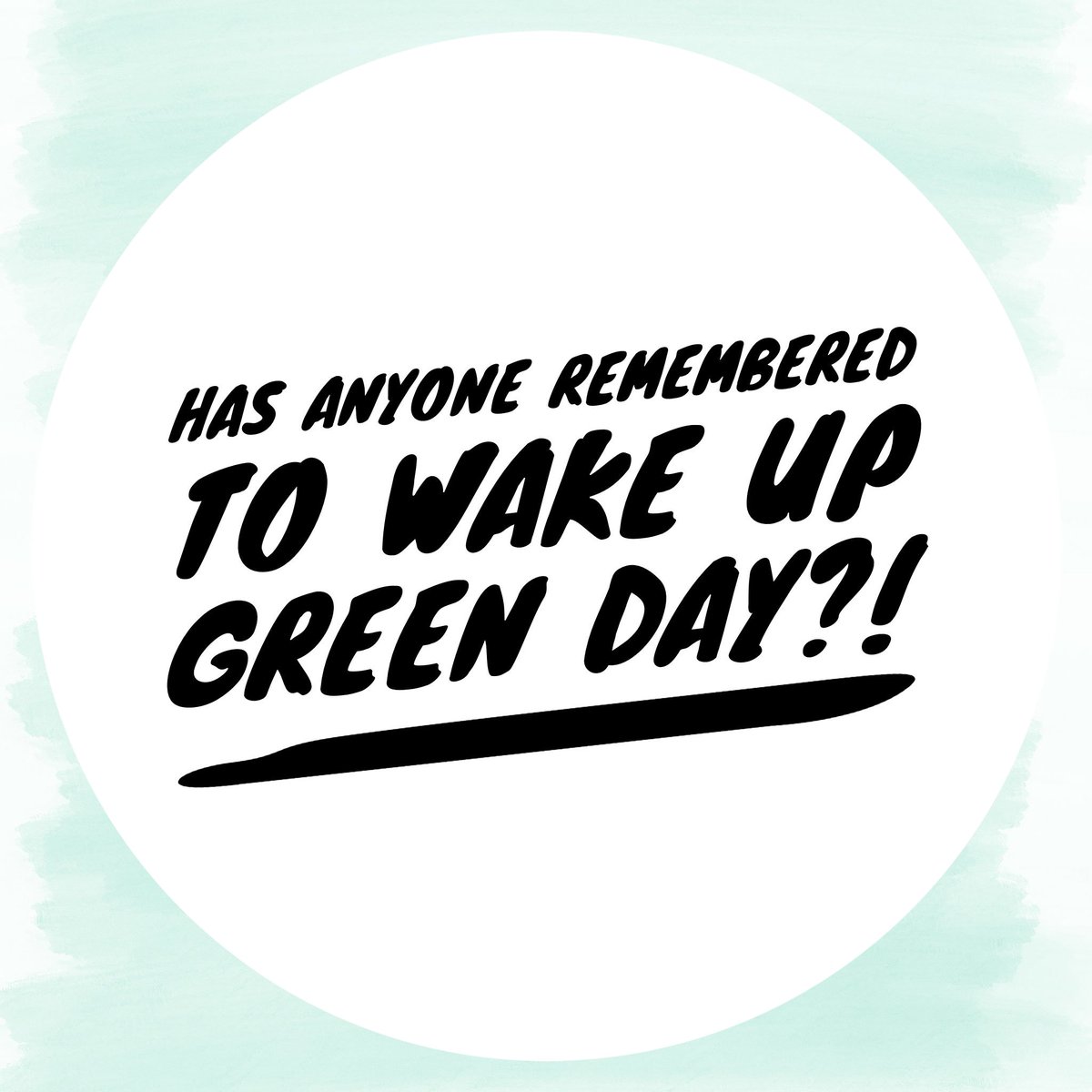 JenBowie5's tweet photo. #GreenDay #WakeThemUp 🙊👀 https://t.co/almGFF1kEn