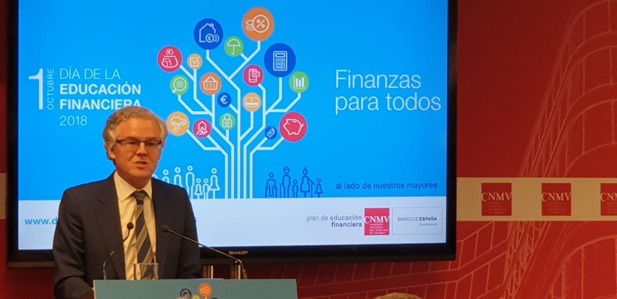 sectorceca's tweet photo. Sebastián Albella, presidente de la @CNMV_MEDIOS , habla de los más de 200 actos y actividades en la celebración del #Diadelaeducacionfinanciera2018 en su IV edición @finanzaspartods #EducacionFinanciera #DEF18 https://t.co/Jx2Ma9uYjM