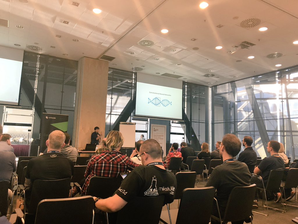 NataliaStanko's tweet image. Listening to Michał Jadczuk at PyCode Conference 2018 in Warsaw. #python #conference #pycode