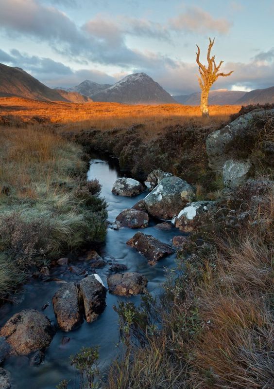 'Glencoe Sunrise '- John Irvine (winner of the Year of Creative Scotland 2012 photo competition) at Glencoe #Scotland  #photography #landscape #dawn