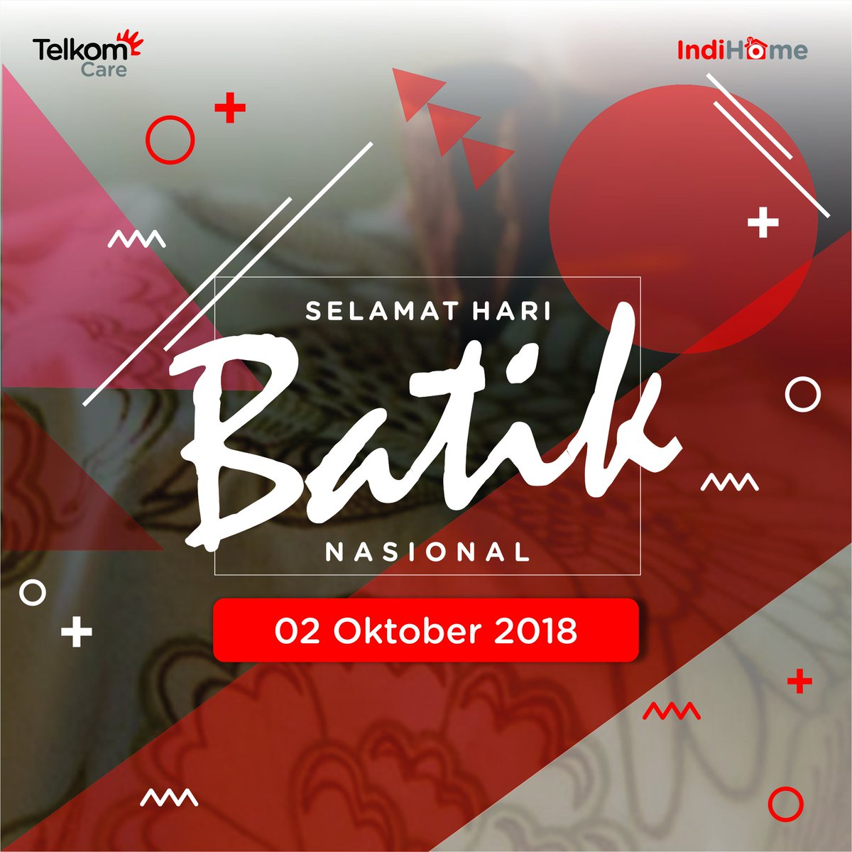 Telkom_EYF's tweet photo. Selamat Hari Batik Nasional. Tetap cintai produk dan budaya Indonesia :) #HariBatikNasional https://t.co/9YFhSCwrma