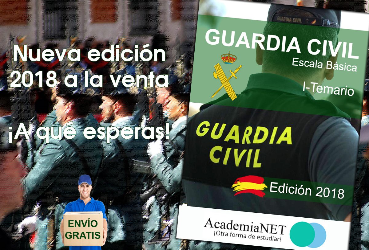 OposicionesGC's tweet photo. Gran oferta. Con motivo del inicio de un nuevo curso, hemos bajado el  precio de nuestros temarios para el acceso a la escala básica de la #Guardia Civil. Ver en https://t.co/tgFS6oMSof https://t.co/qtS9IcYQjP