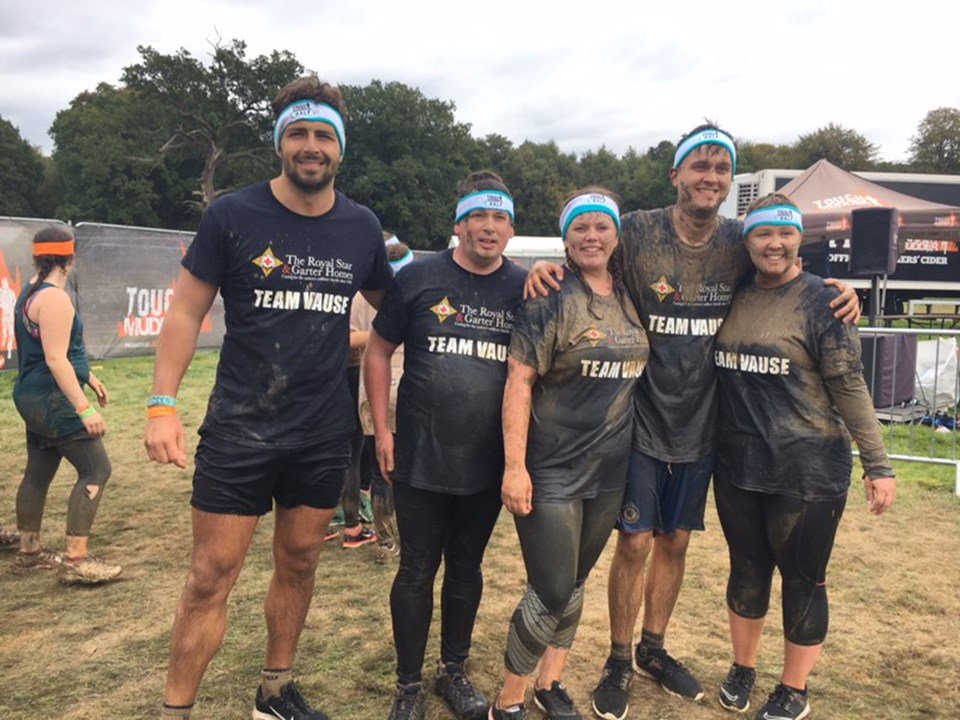 StarandGarter's tweet photo. They did it! After 5 miles and 13 obstacles, #TeamVause completed the @ToughMudder!
"I am so proud of the team. A huge thank you to everyone who has supported and donated," said Sian.
We have been caring for her brother Stephen Vause since 2015: https://t.co/6pBh4yvNcV https://t.co/pvhUOdZm5E