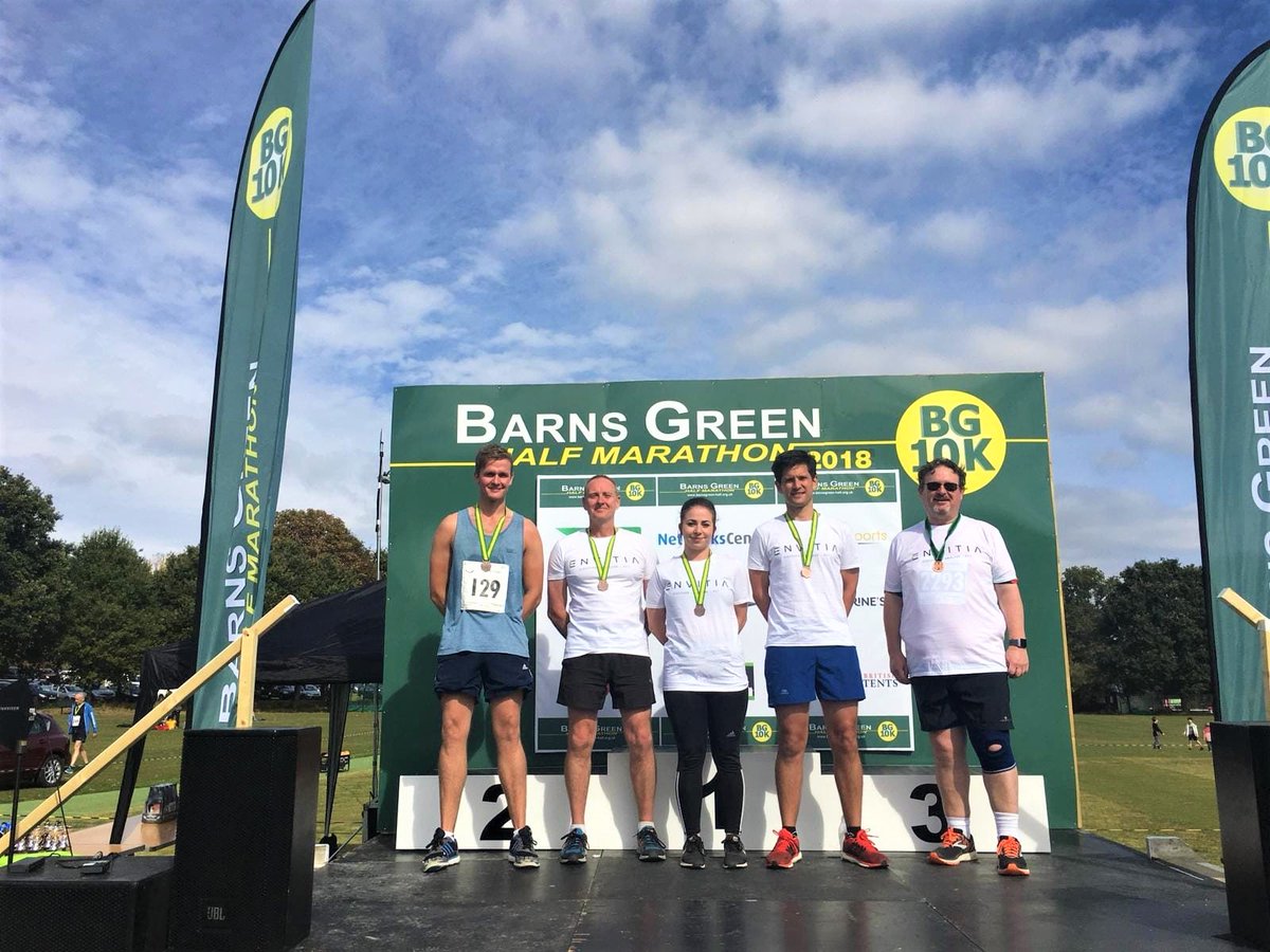 Envitia's tweet photo. Yesterday the @Envitia team ran the Barns Green Half Marathon and 10k in aid of @ADHDAction!
Well done to the team for their hard work and dedication for a truly fantastic cause!
#halfmarathon #10k #ADHDaction #charity https://t.co/Flgz94VReH