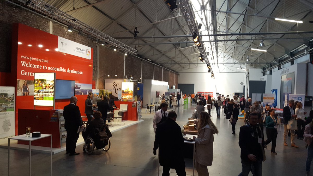 olafschlieper's tweet photo. #dfa2018
First guests are entering the "Grand hall" to see the exhibition. We are looking forward to show a wide range of accessible tourism offers in Germany. Welcome! https://t.co/kTnVa75JD6