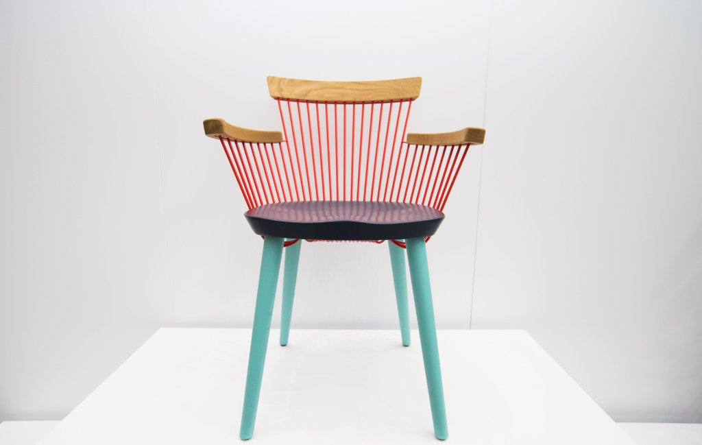 CDWfestival's tweet image. Remember #CDW2018 exhibitors @hayche? They recently launched the stunning winged WW chair at @designlondon #100design