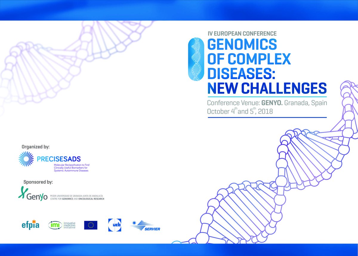 PRECISESADS's tweet photo. Starting the countdown. PRECISESADS Conference 2018 - 3 days to go. @genyo_pts @FProgresoysalud  funded by @IMI_JU @EFPIA @servier @ucb_news https://t.co/CoRiJSdN1u
