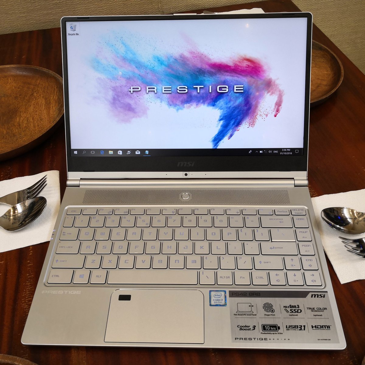 TeknoGadyet's tweet photo. MSI PS42 Prestige Creator PC! Boasts 14-inch IPS FHD display powered by 8th Gen Intel Core i5/i7, NVIDIA GeForce MX150, 8GB/16GB RAM & 256GB/512GB SSD!!
Yours for Php54,995 (i5) & Php76,995 (i7)
#DefinitelyMSI #NotASUS #MSI #MSIGaming #MSIPS42 #MSIPrestige #MSIPresigePH https://t.co/dVuaXjcolX