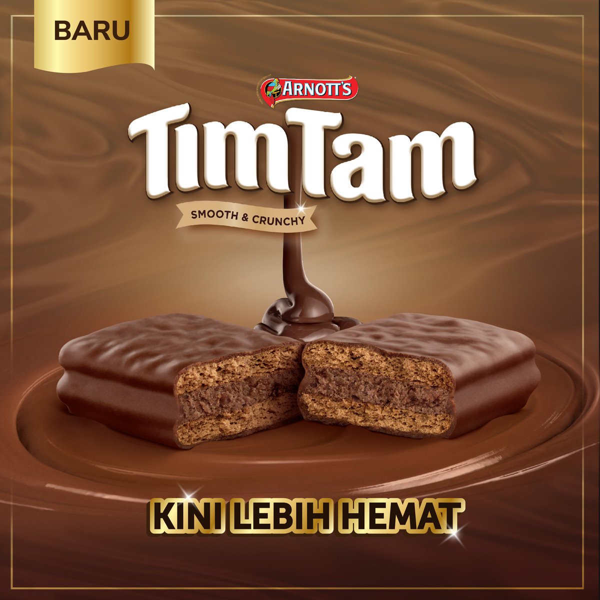 timtamlicious's tweet photo. Can you see it's layers? Biskuit cokelat yang renyah, krim cokelat yang lembut, lalu di coated lagi dengan chocolate special with selected cocoa beans. You can get all of this for ONLY 9,000an! What are you waiting for? #Rechocolating https://t.co/HQX2SHoEhd