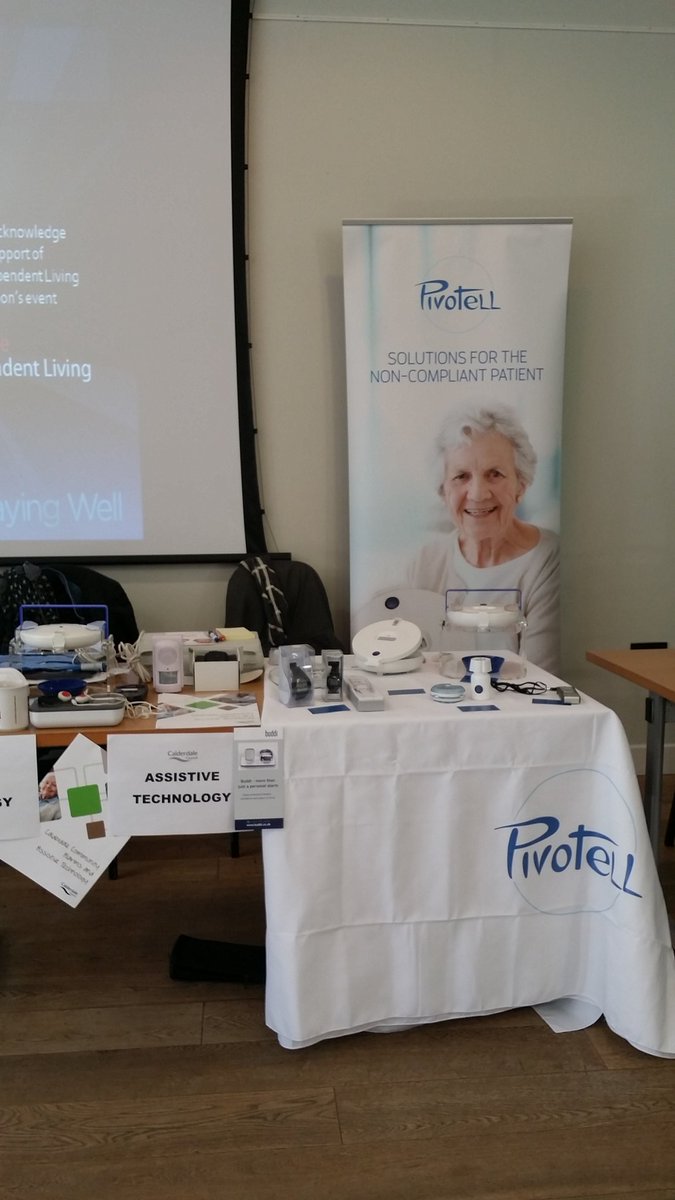 Craggvale2014's tweet photo. All set up and ready to go at the Dementia marketplace, Hebden Bridge @Pivotell https://t.co/2pDst0BZE3