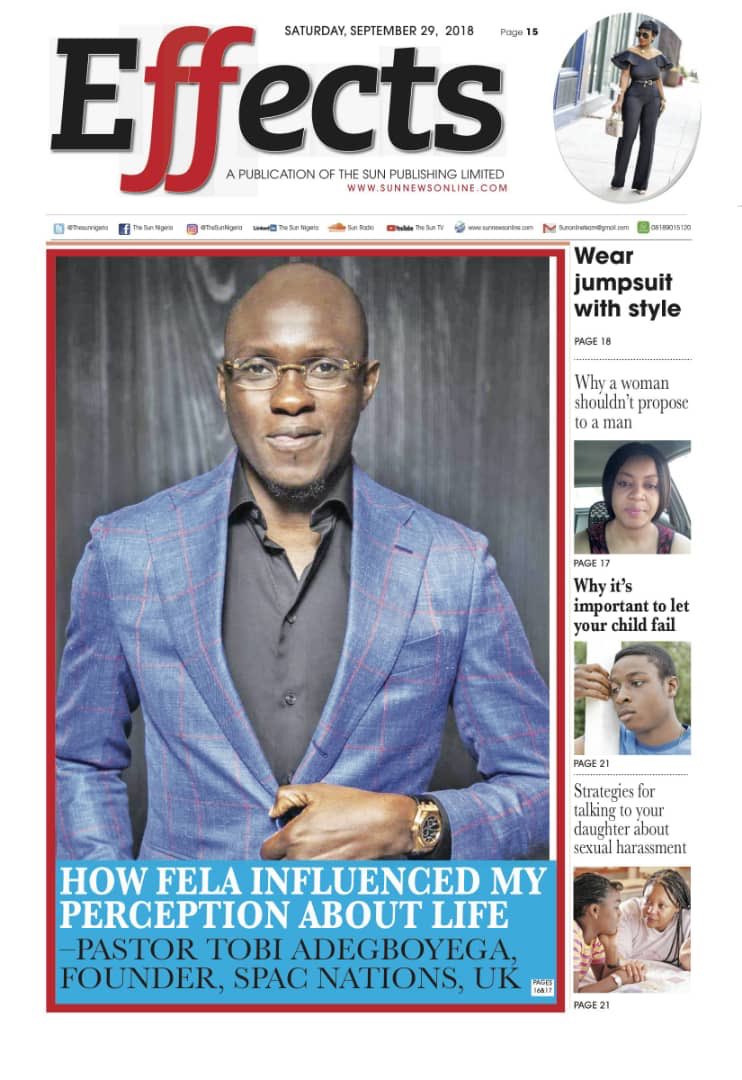SPACNxtion's tweet photo. In honour of Nigerian Independence Day, Pastor Tobi Adegboyega (@TobiAdex_Online) , SPAC Nation’s leader and founder, has been featured in The Sun News Nigeria! 

Read the article titled “How Fela Influenced My Perception About Life”

👇👇
https://t.co/3r0h761Tar
#SPACNation https://t.co/zqjCmmQjl9