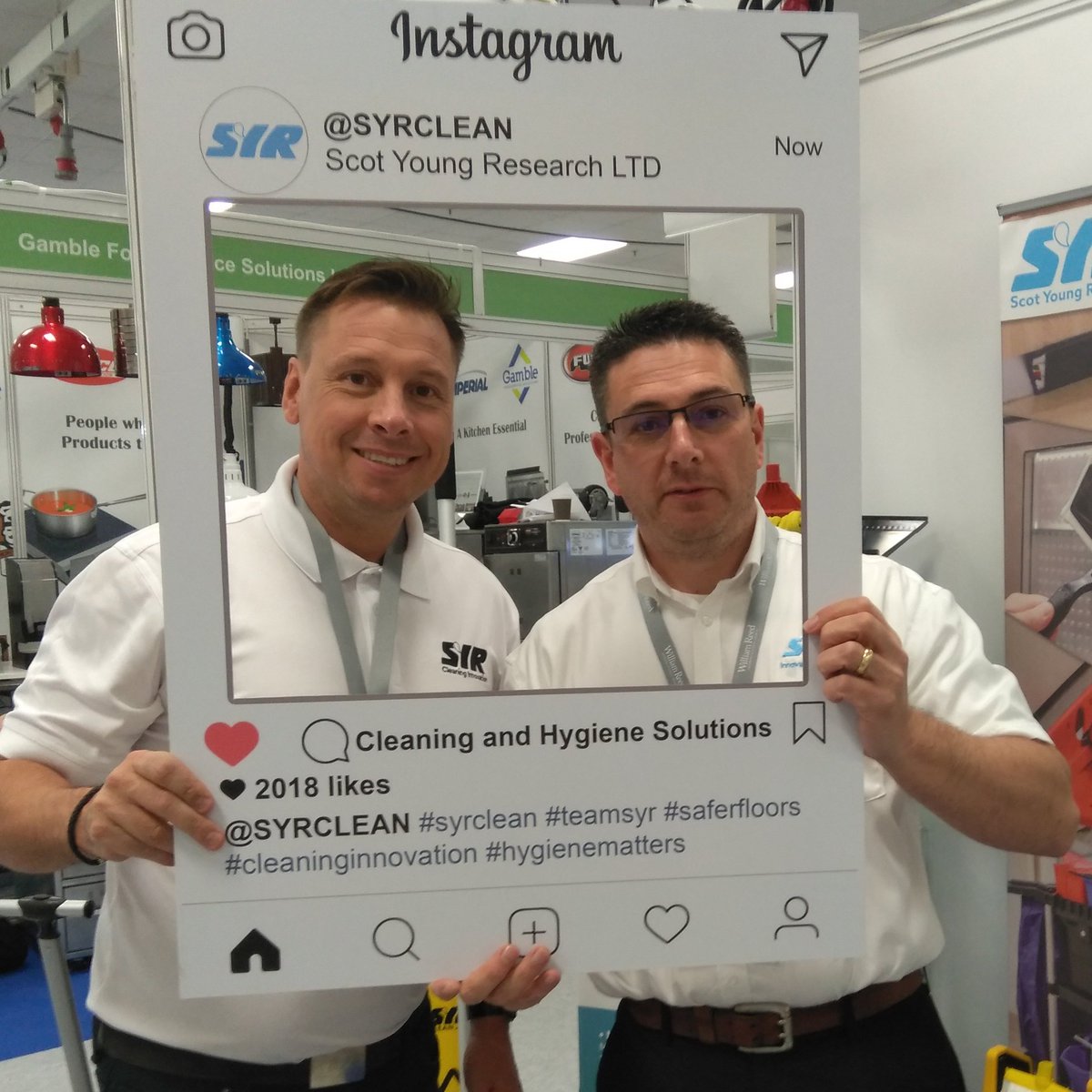 syrclean's tweet photo. Come visit us at the @RestaurantShow Were here until 3 October; Stand: UJ29
Why not try out our dart board with loads of cleaning prizes to be won*
*no speed boats included
#selfie #darts #competition #win #bullseye #speedboat #syrclean #teamsyr #TRS2018 https://t.co/3O9ZLTNytP