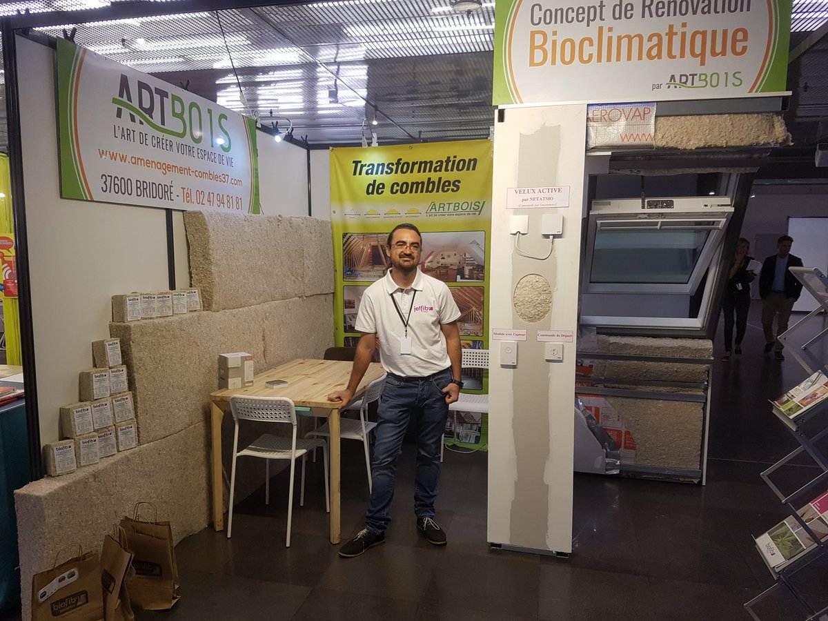 ArtboisContact's tweet photo. super week rend au #salon du #bio avec #verybio
#rénovation bioclimatique avec #velux et #biofib
avec #artbois aménageur de #combles #Tours https://t.co/e1qm9V8eCv
