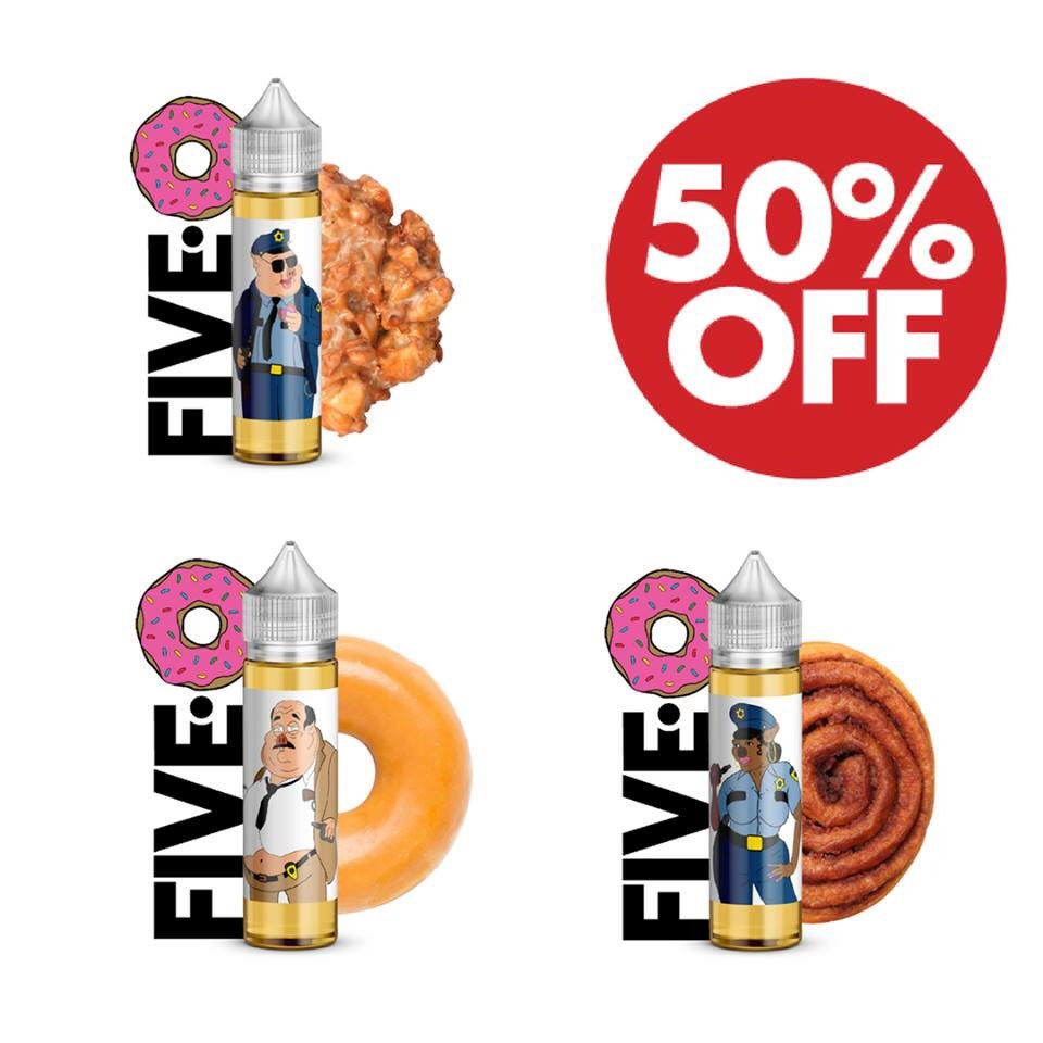 VapeSpartan's tweet photo. FIVE-0 Liquids 50% OFF. Check out YouTube reviews, you won’t be disappointed. 4 DESSERT flavours.
They also do a Line if Fire with 2 fruit flavours.
Use Code: WOW50
https://t.co/mQBjNis5vS
#vape #vaper #vapesale #vapefam #ukvape #ukvaper #vapedaily #vapelife #vapelove #vapeshop https://t.co/4tsDBpAg6V