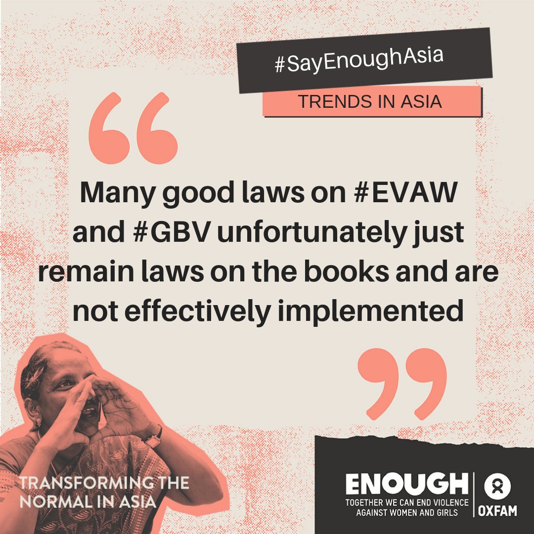 OxfamInAsia's tweet photo. Activists from #Cambodia #Pakistan #Thailand and #Taiwan and share some of the common trends impacting their work on #VAGW and #GBV starting with challenges in the implementation of laws. @Matcha_Phornin @OxfamKH @OxfaminPakistan https://t.co/7dAh4dZn7E