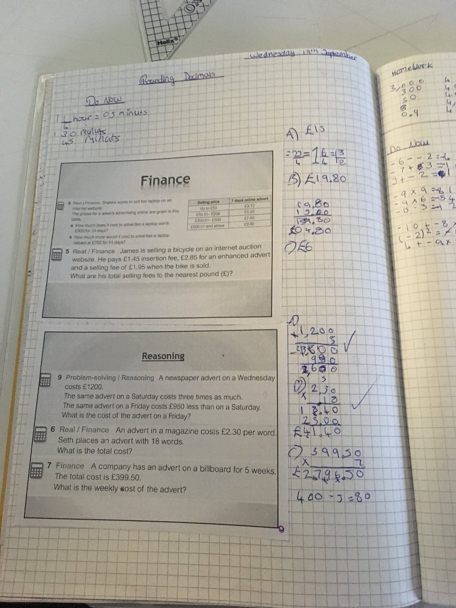 asfa_maths's tweet photo. Year 7 applying their skills to finance questions! @ACADEMYSFA @NumeracyASFA https://t.co/MJFhmB0Xel