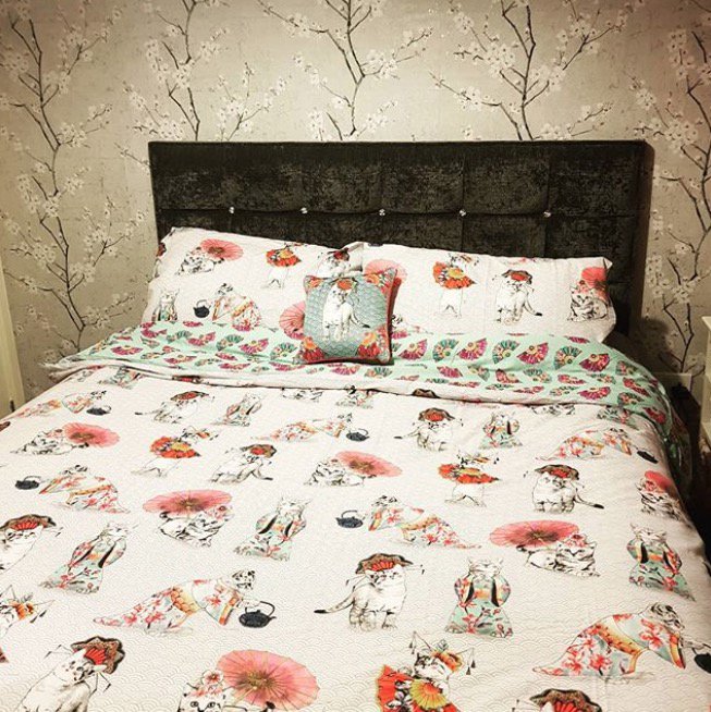 Asda On Twitter Our Geisha Cat Duvet Cover And Cushion Is