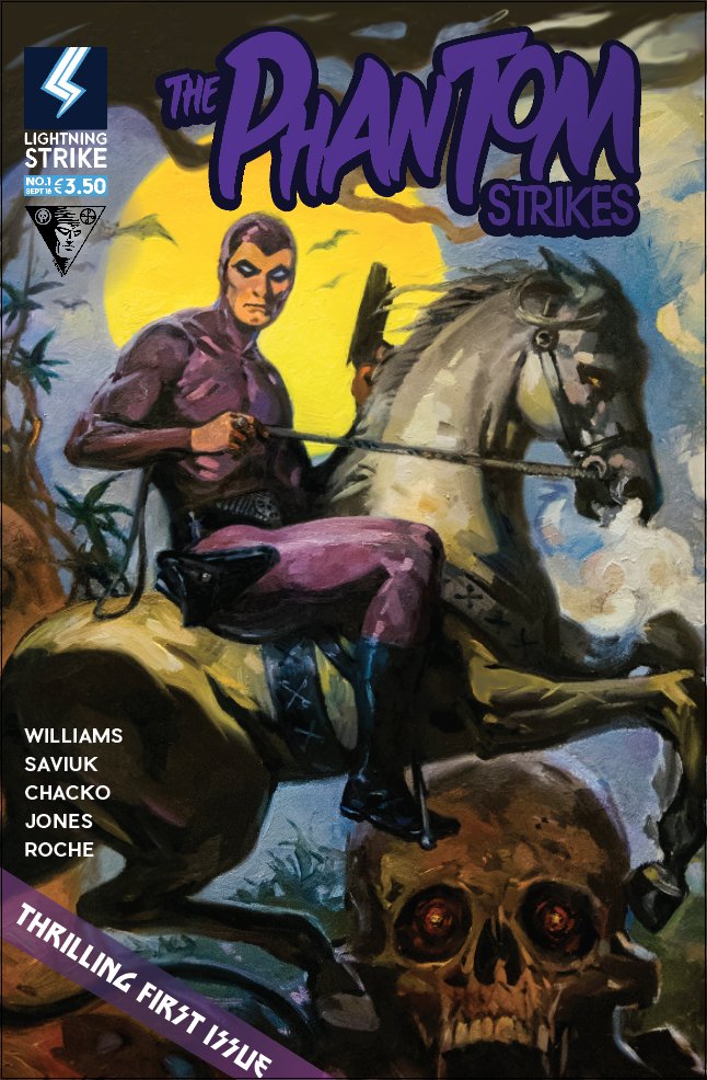 TheDaveWilliams's tweet photo. The Phantom Strikes will be @NY_Comic_Con this week.
Four of the @Pulsec Animation Faculty worked on this book, Myself writing, @mapscauley Publishing, @Ashwin on colours and @oisinroche's cover. With @AlexSaviuk's art an its a great team to be part of.
#NYCC #NYCC2018 #LSCOMICS https://t.co/1TyKaR2mme