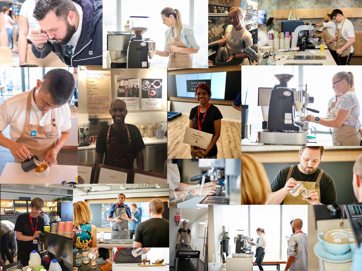 Today we are celebrating our baristas, because without their enthusiasm &amp; passion we wouldn't enjoy the coffee we do every day! #happyinternationalcoffeeday #Barista <a href="/WellGroundedHQ/">Well Grounded</a>